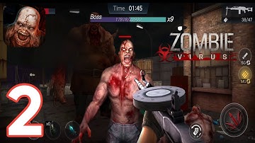 Zombie Virus: K-Zombie - Gameplay Walkthrough Part 2 - Scenario Mode Level 2-8 Boss (Android,iOS)