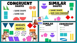 Congruent Shapes vs. Similar Shapes Song | Special Education Math | Miles Ahead SPED