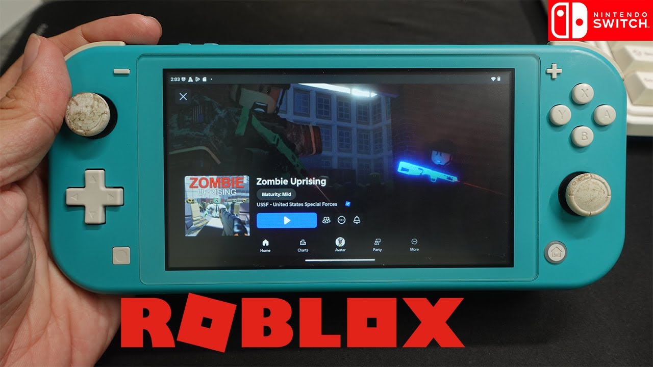 Roblox Zombie Uprising Gamplay On Nintendo Switch Lite YouTube 