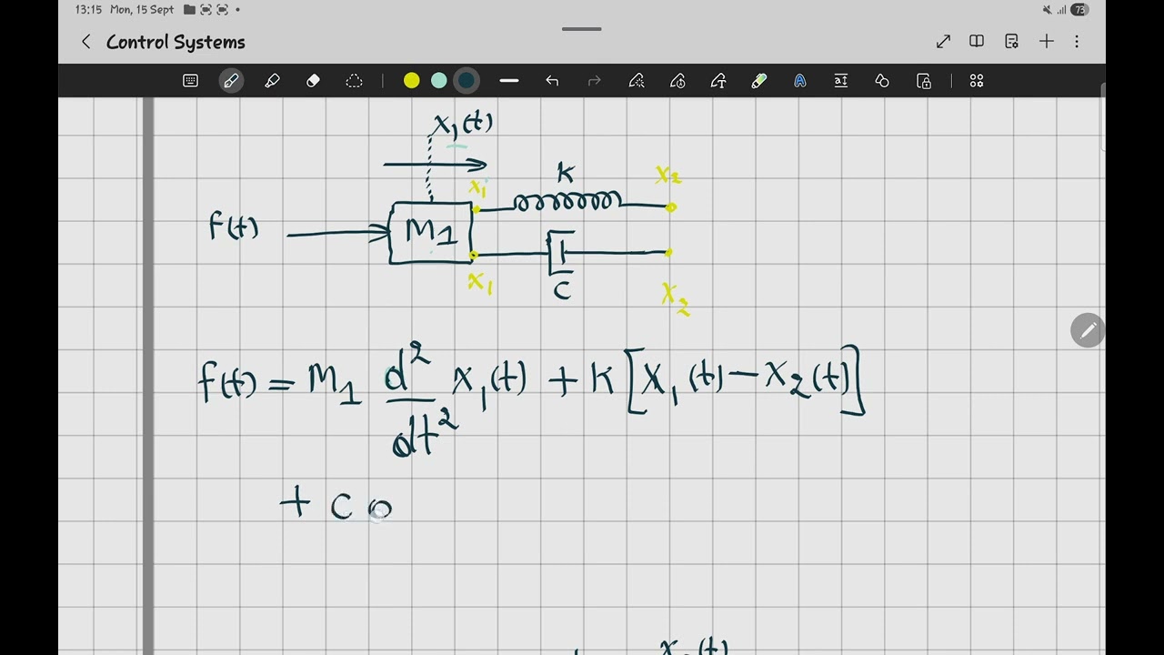 Solving Two-Mass Mechanical Systems | Force & Vibration Analysis