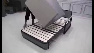 Eeeza Fashionable Foldable Carbon Steel Sofa Bed Assembly Instruction