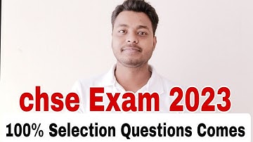 physics 100% Selection Questions Comes//Chse odisha 2023