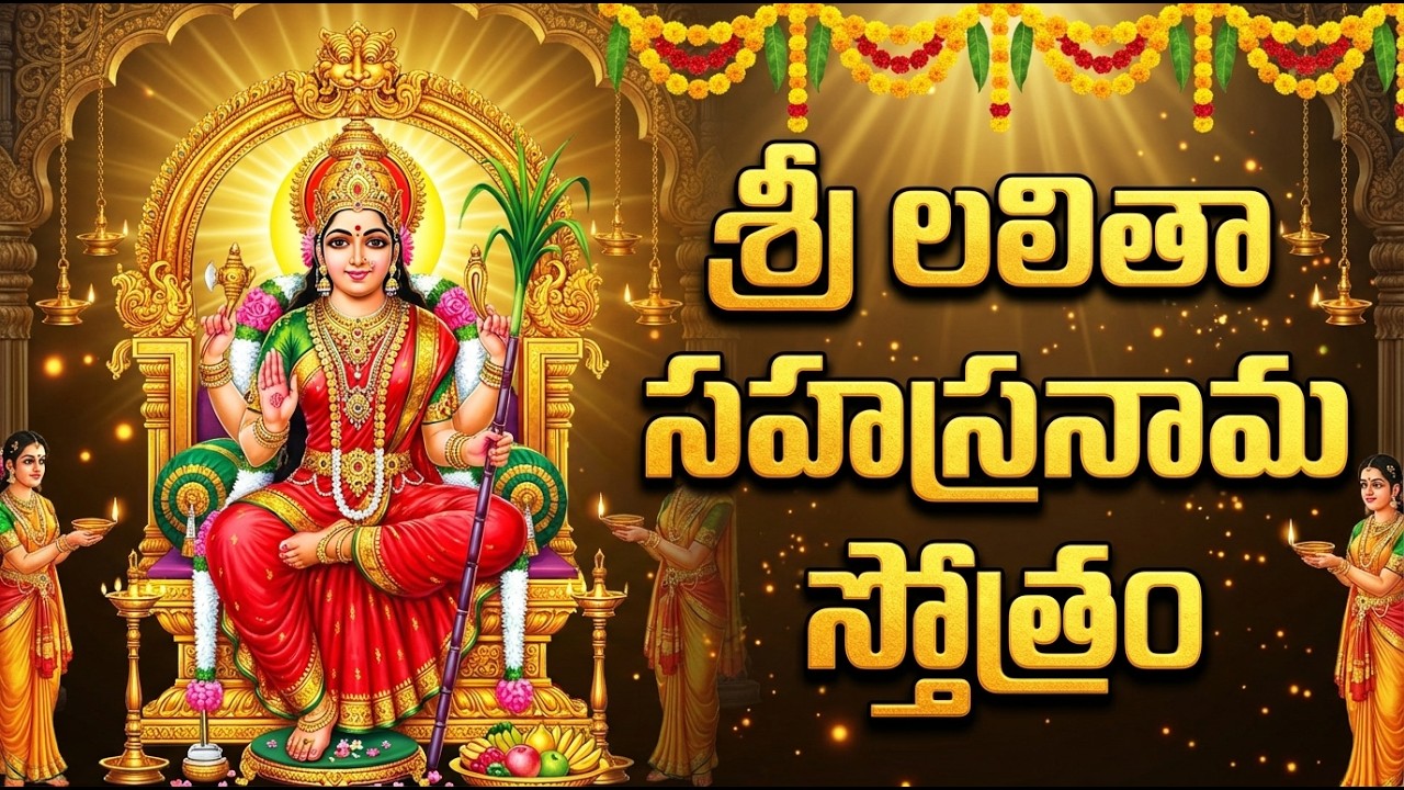 శ్రీ లలితా సహస్రనామం వింటే అమ్మవారి కటాక్షం లభిస్తుంది | Lalitha Sahasranamam Full Lyrics