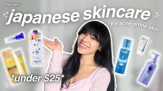 BEST Japanese Skincare Products for acne prone skin 🇯🇵🫧 (affordable + actually work)