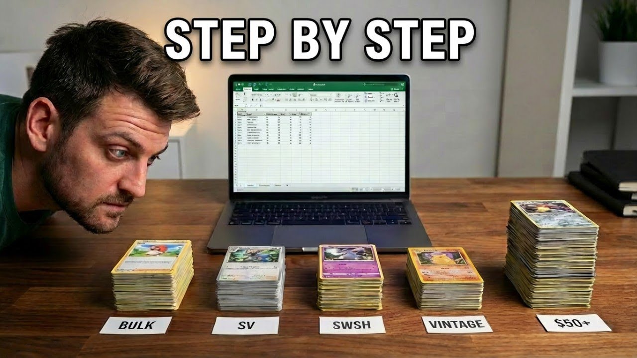 Я купил 700 карточек покемонов… Вот как именно я их обрабатываю.