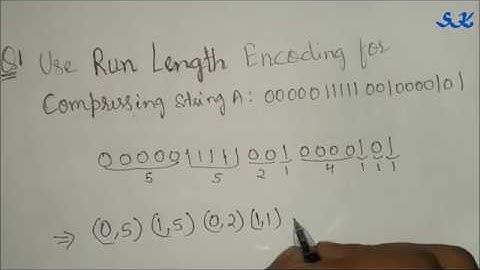 Run Length Encoding Example 1 | Easy Method