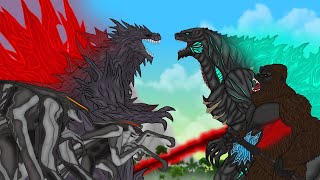 Thorny Godzilla vs. Shindary Godzilla Earth, Kong, M.U.T.O | PANDY Animation 71