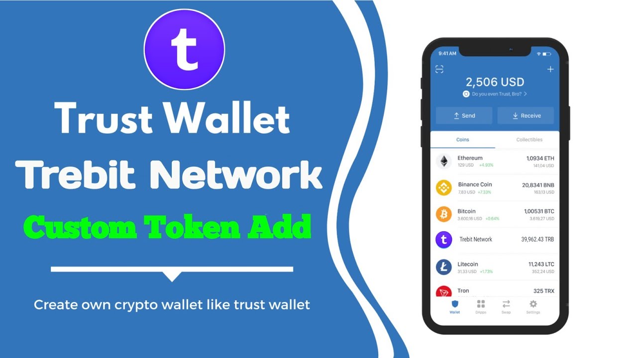How To Add Trebit Network Custom Token Trust Wallet Youtube How To Add Trebit Network Custom Token Trust Wallet Youtube