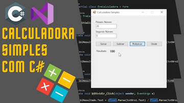 CALCULADORA SIMPLES EM C# WINDOWS FORMS