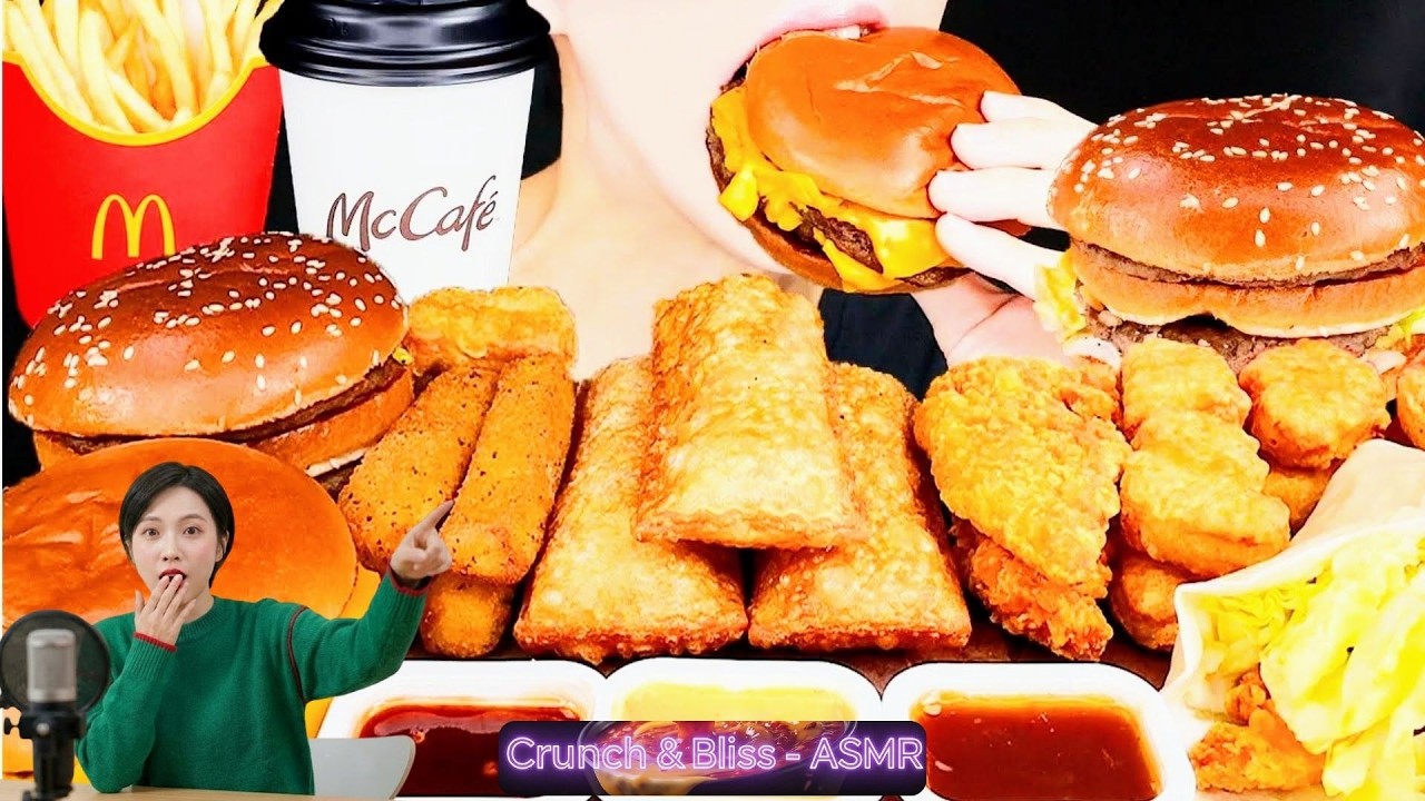 INSANE Fast Food Feast! Burgers, Cheese, Fries & More 🍔🍟 Intense ASMR Sounds
