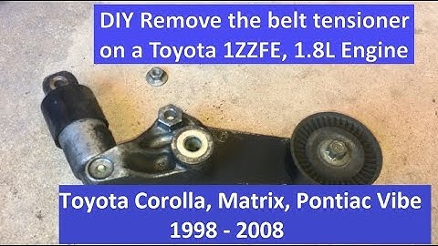 Remove Belt Tensioner on Toyota Corolla, Matrix, Pontiac Vibe, any 1ZZFE model