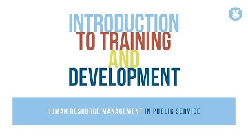 Introduction to Training and Development