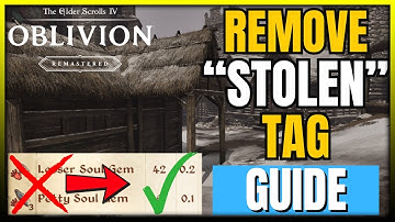 Oblivion Remastered - How To Remove Stolen Tag From Items | Legalize Your Items Trick