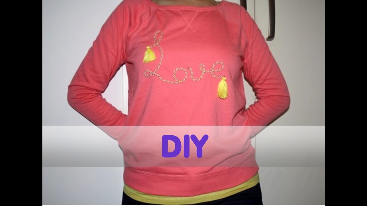 ✄ DIY: Cómo customizar una sudadera -