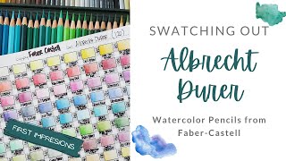 Albrecht Durer Watercolor Pencils | Swatching and First Impressions