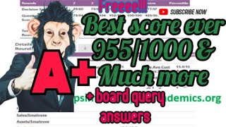 955 Points Out Of 1000 Comp Xm Answers Round 1 To 4