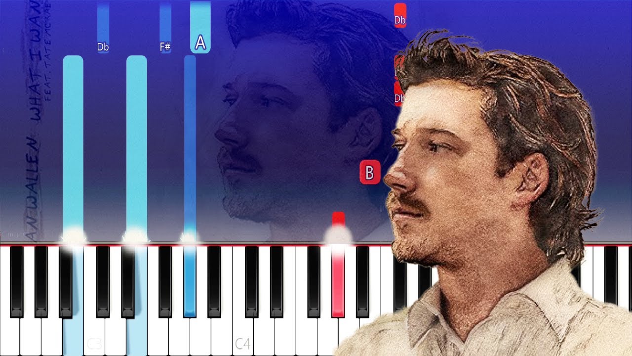 Morgan Wallen, Tate McRae - What I Want (Piano Tutorial) Morgan Wallen, Tate McRae - What I Want (Piano Tutorial)