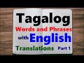 Learn Tagalog - Part 1,  Easy Words and Phrases