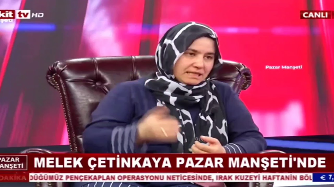 Melek Çetinkaya Akit Tv Pazar manşeti