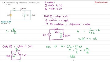 Problem 7.9 - Fundamental of Electric Circuits (Sadiku) 5th Ed - RC Circuits (Bad mic)
