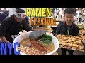 SEVEN Bowls of RAMEN Noodles in ONE Day Ramen Festival in New York