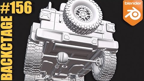 Modeling  a Jeep – Inside My Blender Workflow | Backctage Episode 156