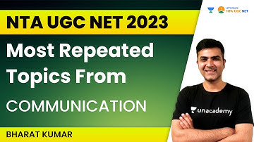Most Repeated Topics from Communication | NTA UGC NET 2023 | Bharat Kumar