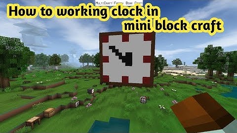 How to make working clock in mini block craft