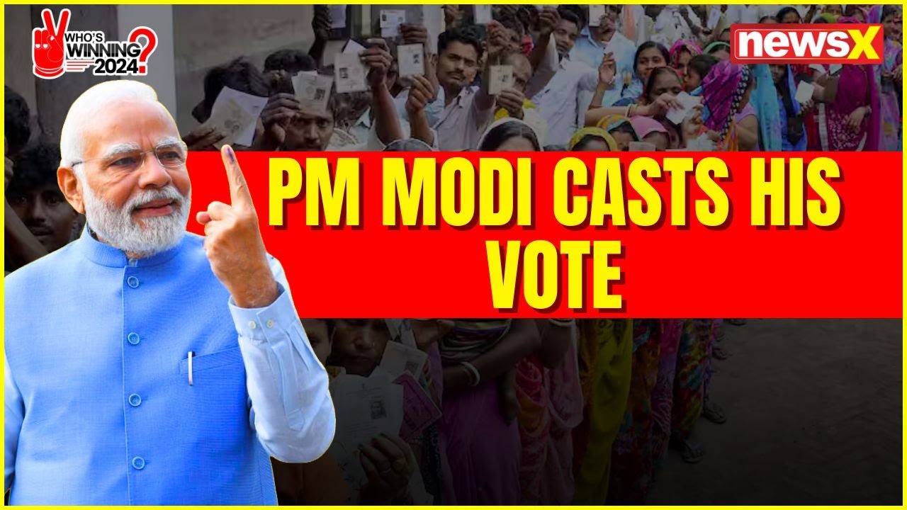 PM Modi Casts His Vote In Ahmedabad | Gujarat Lok Sabha Elections 2024 ...