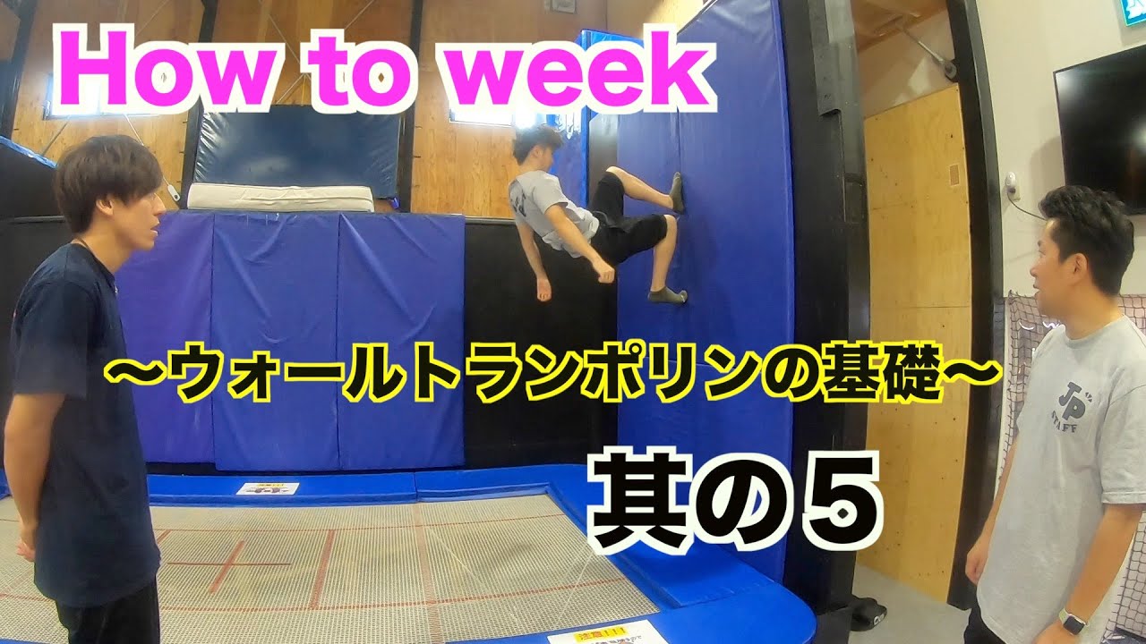 【ウォールトランポリン】HOW TO WEEK❗5日目♪ウォールトランポリンの足の使い方を解説！今週は毎日、動画をアップしまーす！