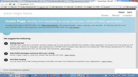 ASP NET MVC 4  Bài 1 Bắt đầu dự án