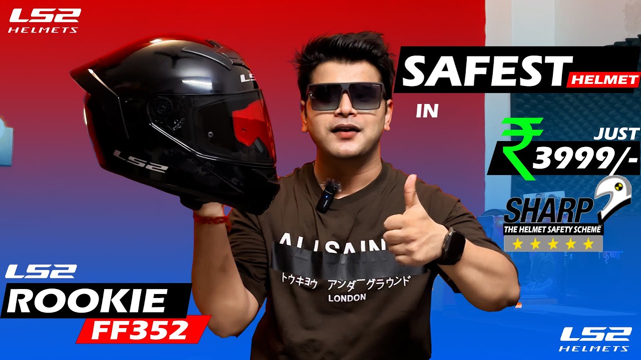 LS2 Most Viral Helmet😍 LS2 Rookiee F352 Helmet | Safest Helmet at Just 4000/- Best Helmet Under 4000