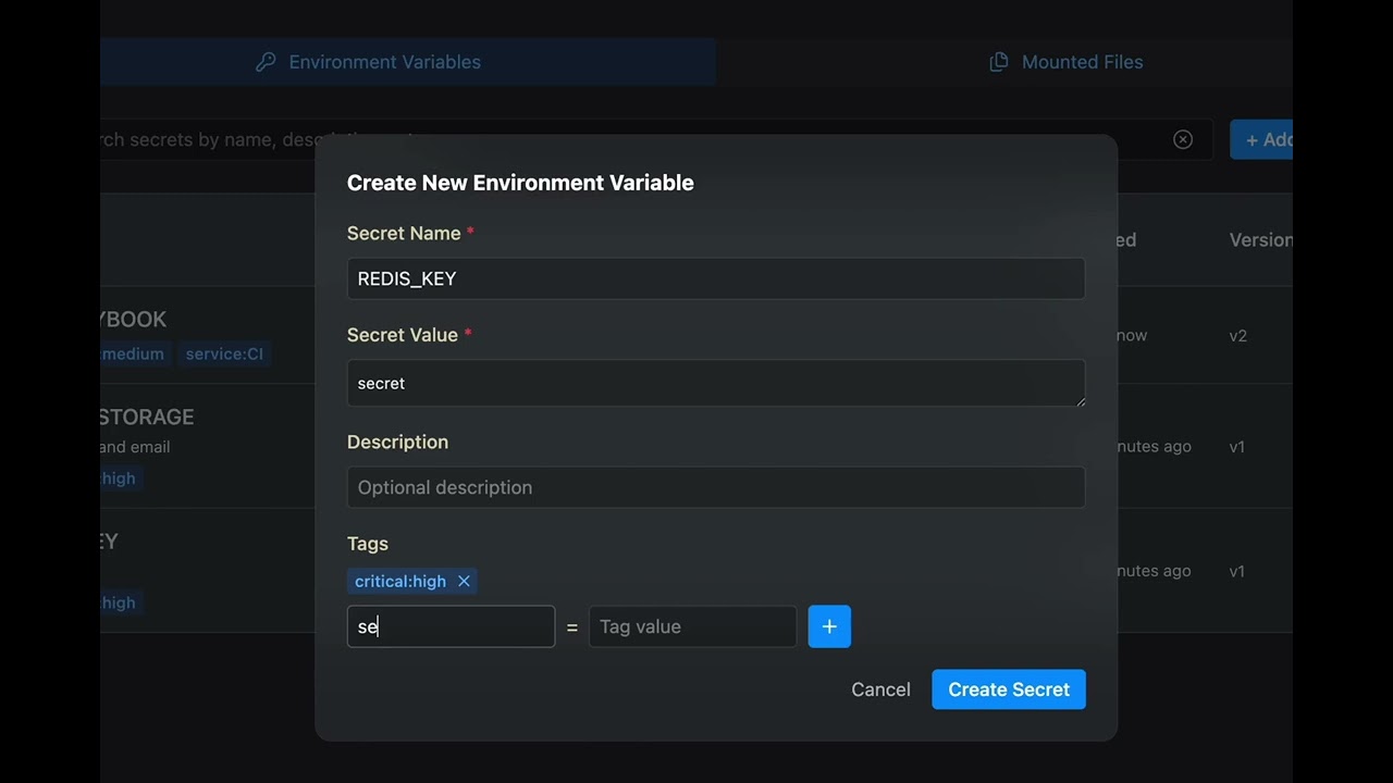Remote Agent Secrets
