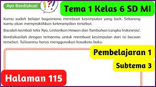 Kunci Jawaban Tema 1 Kelas 6 Halaman 115 teks Ayo Lestarikan Hewan dan Tumbuhan Langka Indonesia