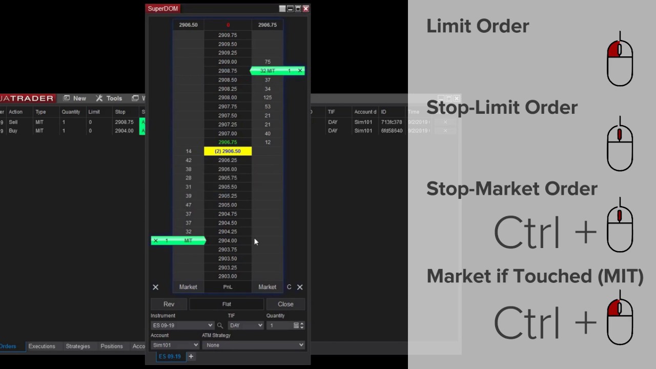 How to Use the SuperDOM Price Ladder for Order Entry | NinjaTrader