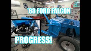 ‘63 Falcon Gets TCI front end conversion and primer!