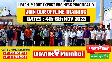 IMPORT-EXPORT Practical Training in Mumbai: Get the Training You Need to Succeed | By Harsh Dhawan