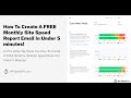 How To Setup FREE Monthly Site Speed &amp; Core Web Vitals Report