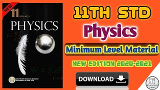 🔴 How To Download in 11th Std Physics 🛸 Minimum Level Study Material 2020-2021 | English Medium |