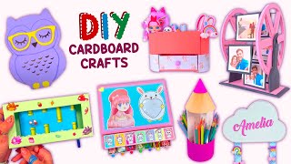 8 DIY CARDBOARD CRAFTS - Organizer - Ferris Wheel Photo Frame - Pencil Holder and more...