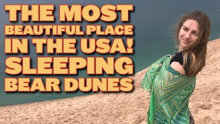 Sleeping Bear Dunes National Lakeshore in Michigan. #sleepingbeardunes #michigan #4ktravelvideos