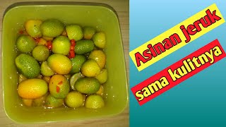 Membuat asinan jeruk nagami