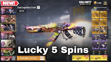 Feral Legendary Crate | CR-56 AMAX - Feral Tusk | Codmobile Legendary Crate Opening | Codmobile