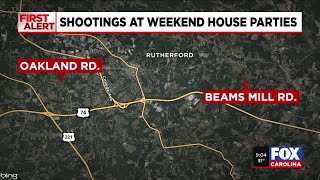 2 shootings at weekend house parties in Rutherford Co. under investigation