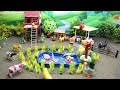 DIY tractor Farm Diorama with house for cow, fish pond | how to plant a corn field
