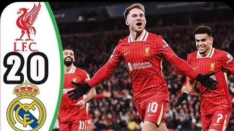 LIVERPOOL 2-0 REAL MADRID !! MATCH HIGHLIGHTS_UEFA CHAMPIONS LEAGUE 24/25🏆 #liverpool #realmadrid