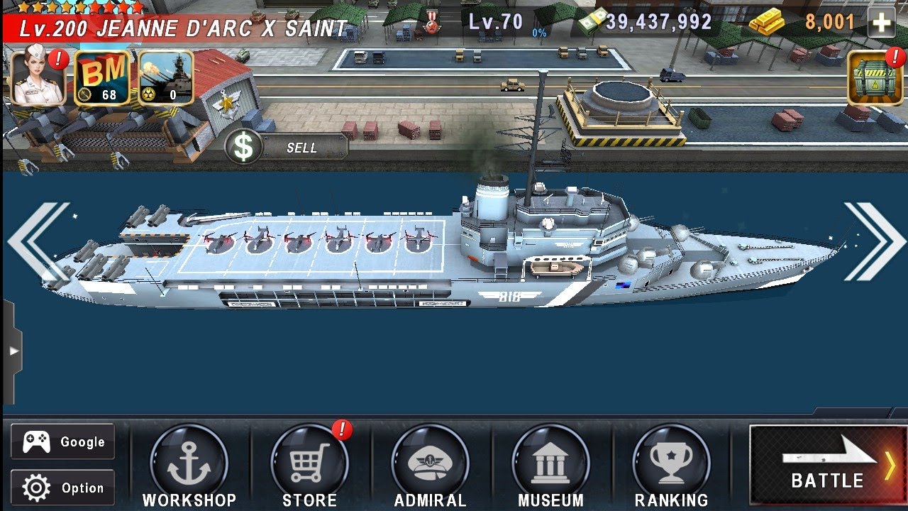 WARSHIP BATTLE JEANNE D'ARC X SAINT Weak WARSHIP Gameplay