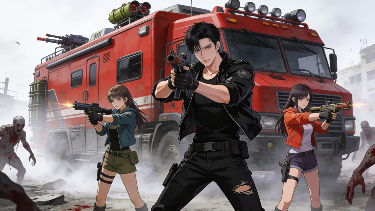 💥تمت ترقية الشاحنة القديمة إلى مركبة نهاية العالم، وسأغزو كل شيء بقدراتي المعززة!