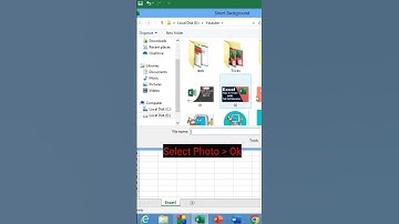 Insert Background in #excel #msexcel #shorts #computer #education #tricks