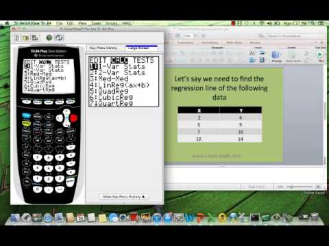 Video: Bagaimana Anda menemukan persamaan regresi pada TI 84?